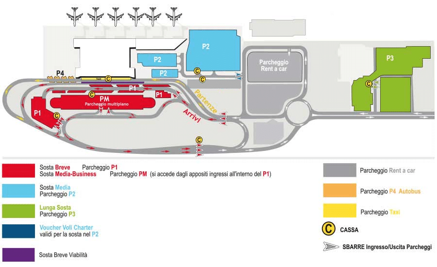 Parcheggio all’aeroporto di Bari, parcheggi low cost e ufficiali